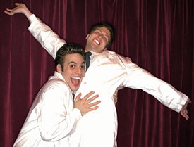 Two Podrewski impersonators pay tribute to their idol at a club in Provincetown, MA.
